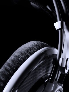 Серые наушники обои