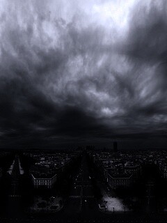 Париж широкоугольным объективном обои