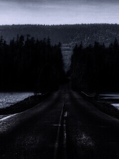 Дорога через озеро обои