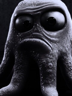 Курящий осьминог обои