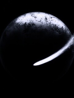 Комента облетает планету обои