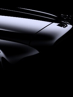 Капот чёрного авто обои