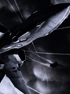 Фантастический самолёт делает бочку обои