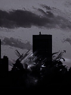 3D абстракция прямо в городе обои