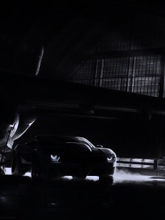 Машины въезжают в ангар обои