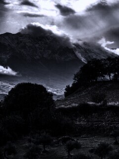 Горный пейзаж обои