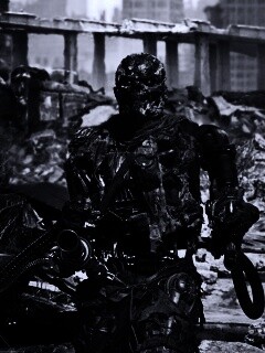 Терминатор на развалинах обои