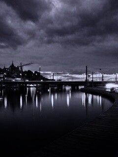 Набережная Стокгольма обои