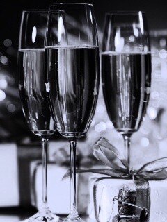 Бокалы с шампанским обои