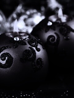 Новогодние свечки обои