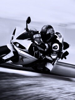 Человек на мотоцикле обои