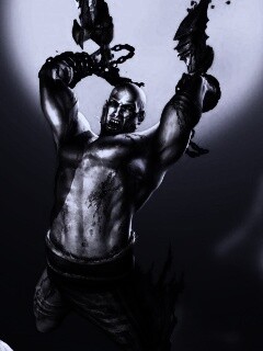 Кратос против монстра обои