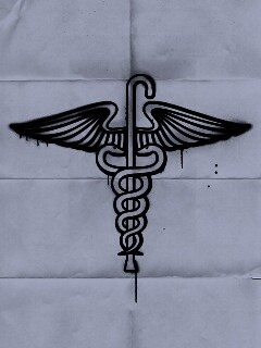 Змеи на трости — граффити обои