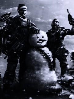 Новый год в шутере обои