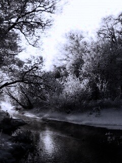 Зимняя река обои