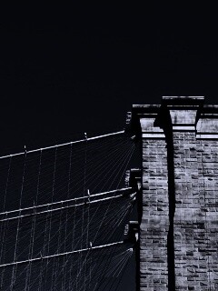 Одна из арок Бруклинского Моста обои