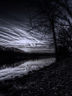 Осенний закат обои