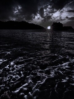 Закат в лагуне обои