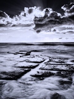 Море в HDR обои