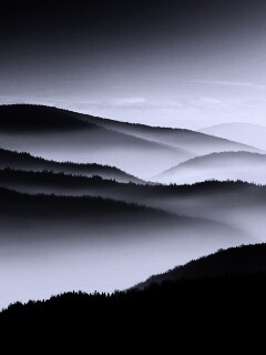 Туманные горы обои