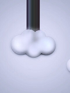 Радужное облачко обои