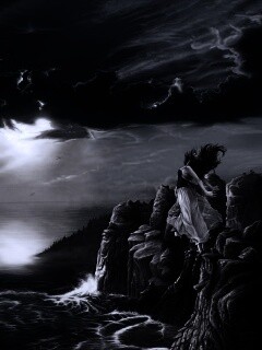 Прыжок с обрыва обои