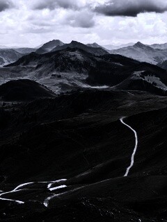 Извилистая горная дорога обои