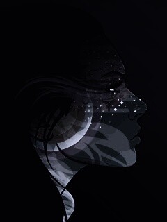 Профиль девушки обои