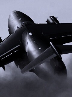 Большой грузовой самолет на взлете обои