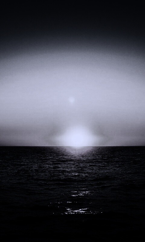 Заходящее солнце обои