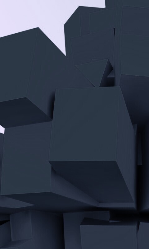 Синие кубы обои