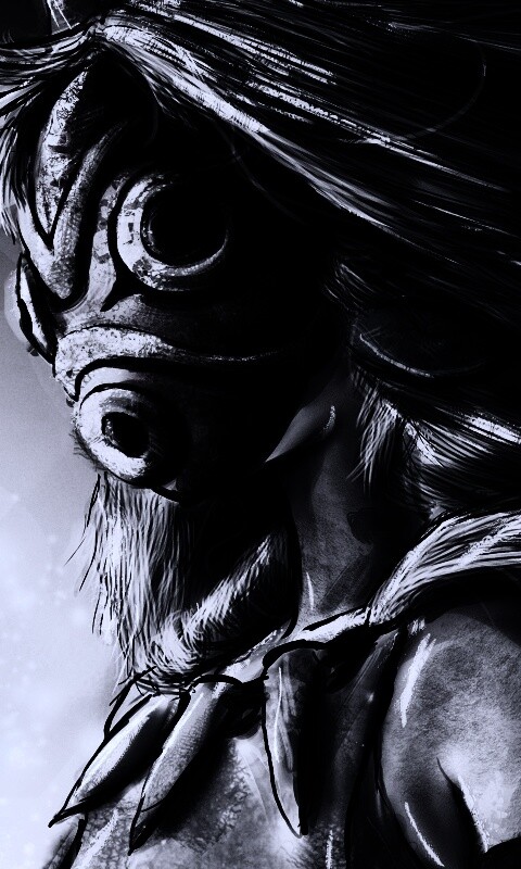 Страшная маска обои