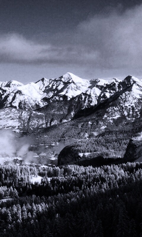 Горный пейзаж обои