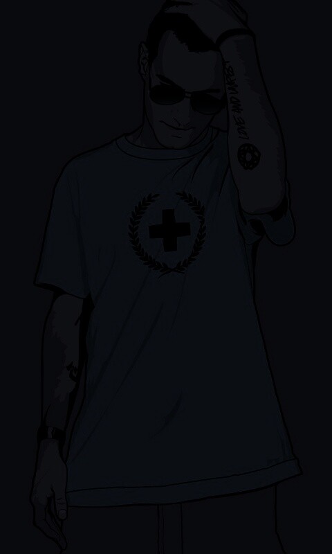 Парень в голубой футболке обои