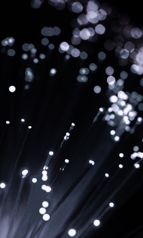 Огоньки на оптоволокне обои