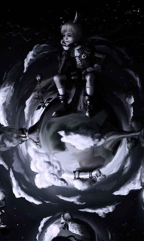 Арт на сказку Маленький Принц обои