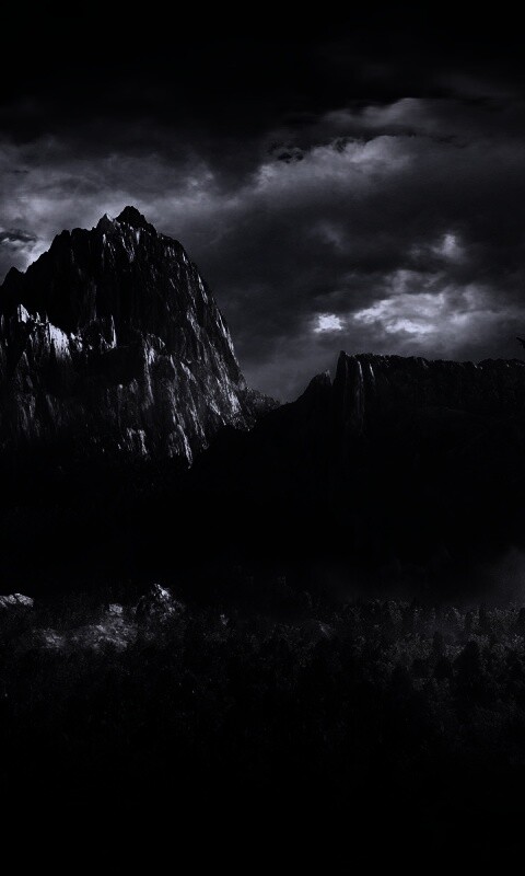 Горы посреди джунглей обои