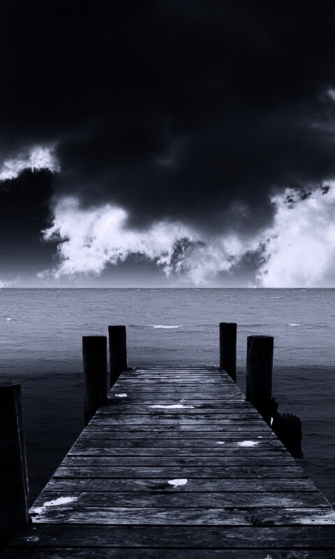 Деревянный причал обои