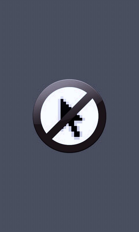 Курсор запрещен обои