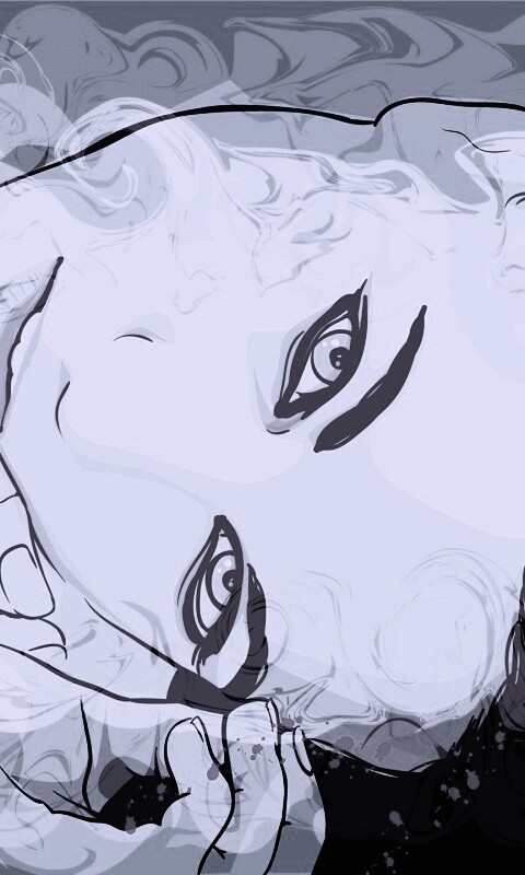 Рисунок девушки обои