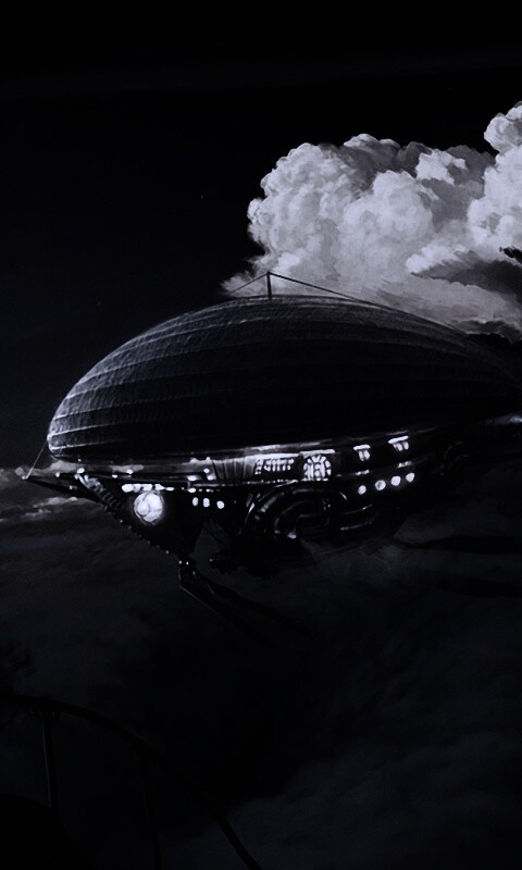 Инопланетный дирижабль обои