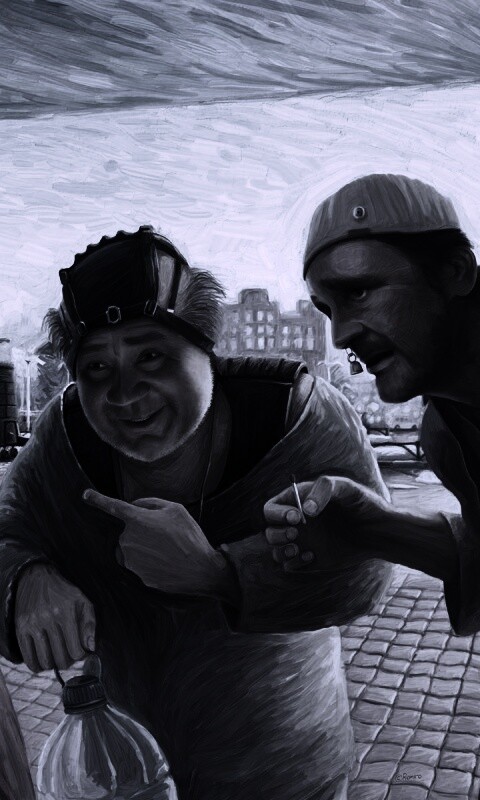 Арт пародия на Кин Дза Дзу обои