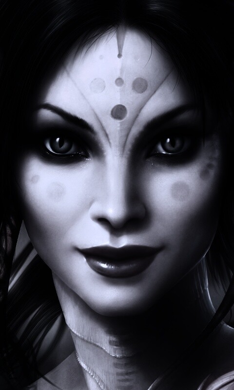 Эльфийка с кошачьими глазами обои