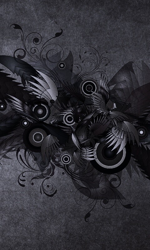 Перья и круги обои