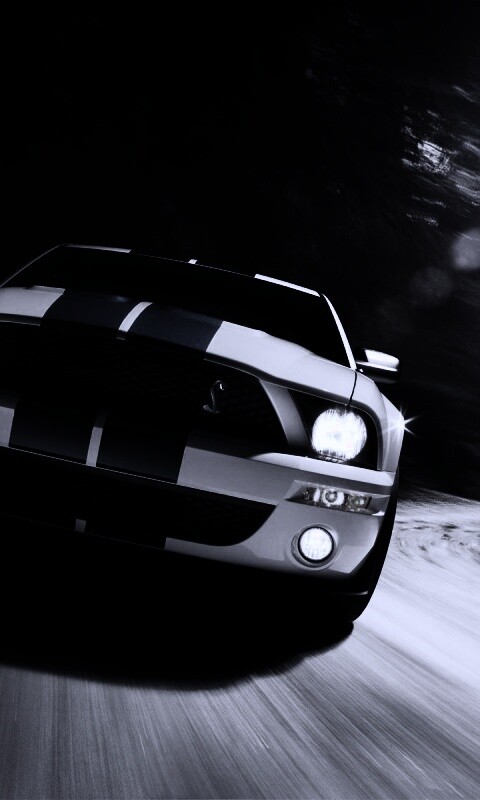 Форд Шелби с синими полосками обои