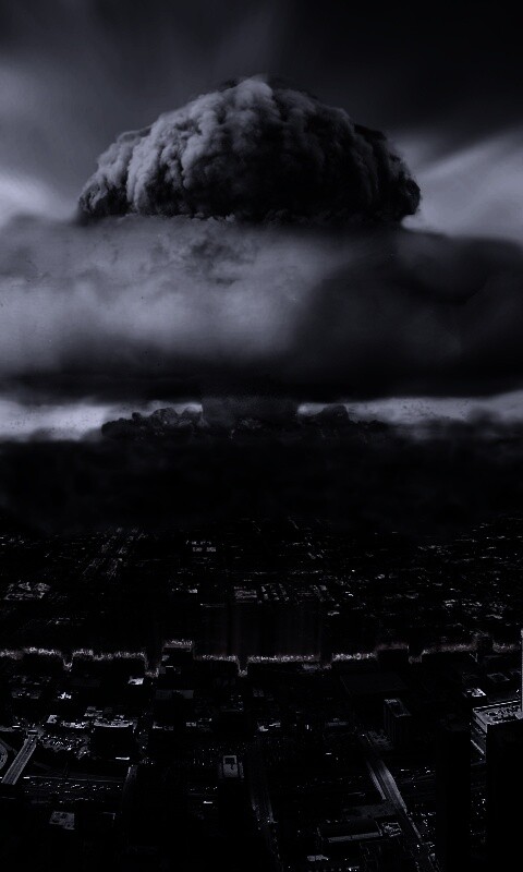 Ядерный взрыв в городе обои