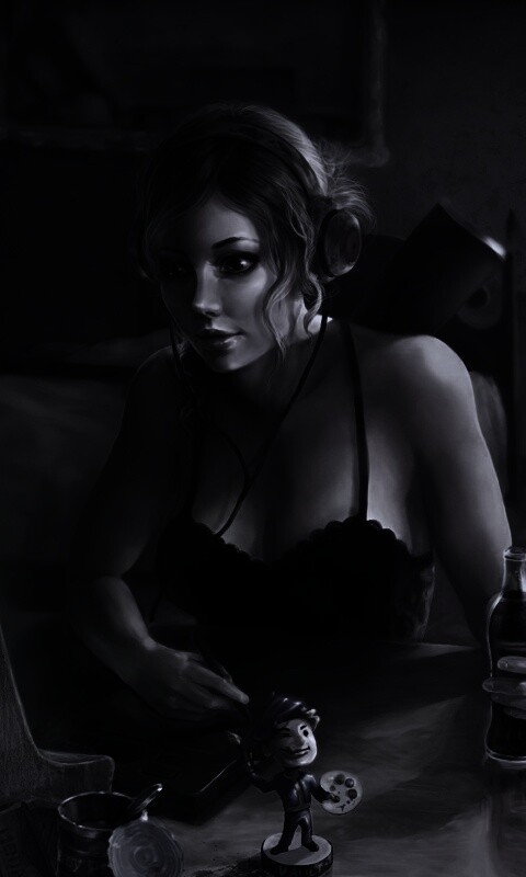 Девушка Одинокий странник обои