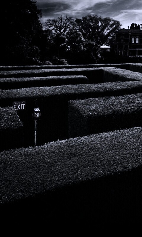 Аварийный выход из лабиринта, газонокосилки обои