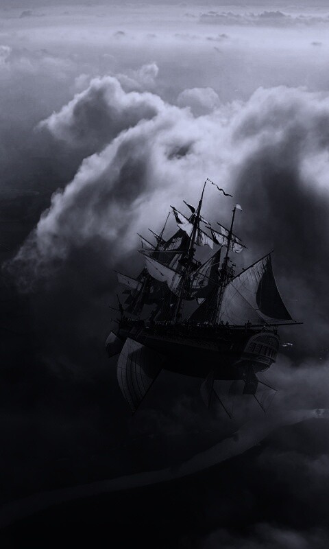 Летающий корабль обои