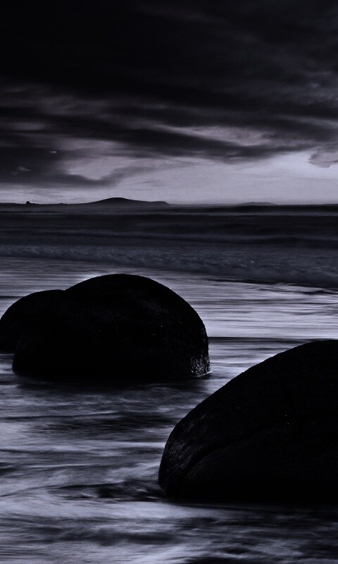 Камни в морском прибое обои